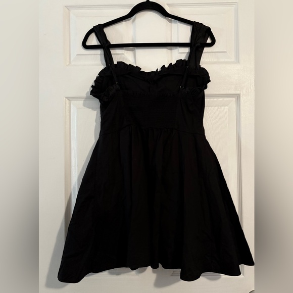 Free People Sweetheart Neck Black Sleeveless Mini Dress - Picture 6 of 7